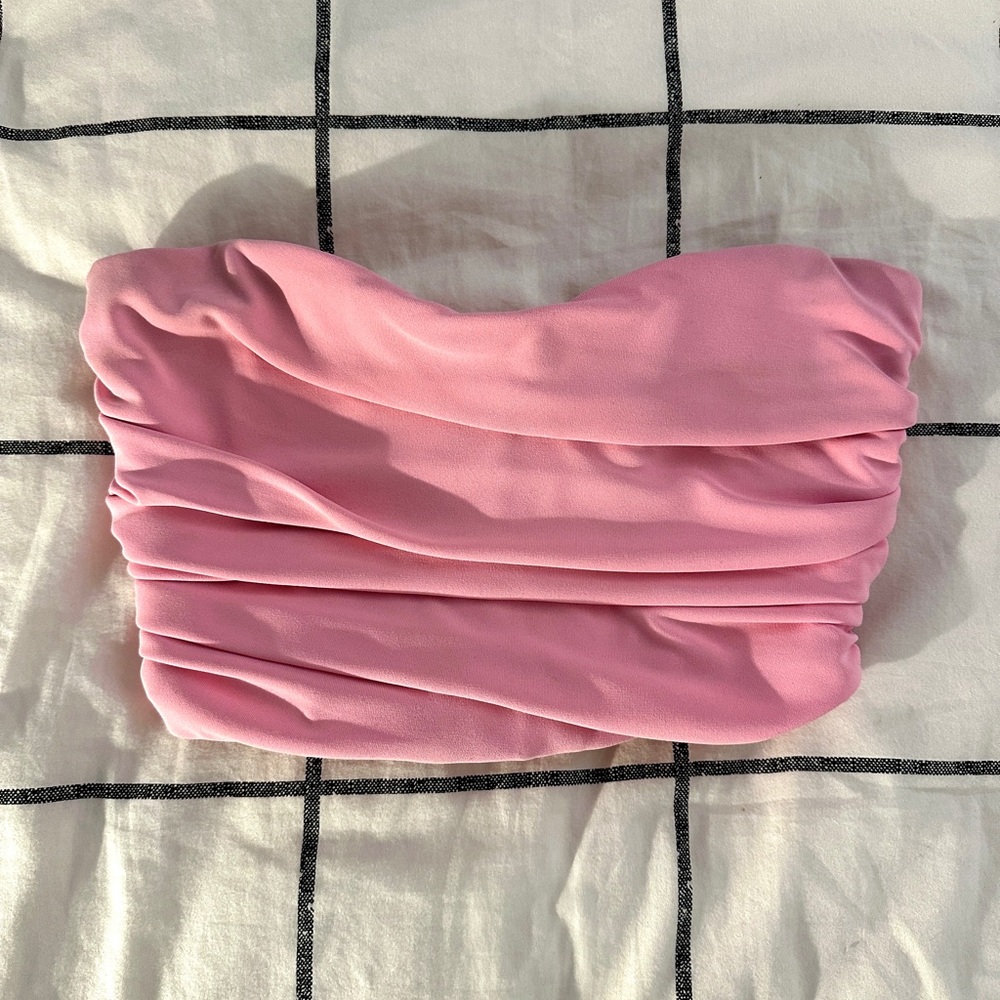 Light Pink Cropped Corset ZARA